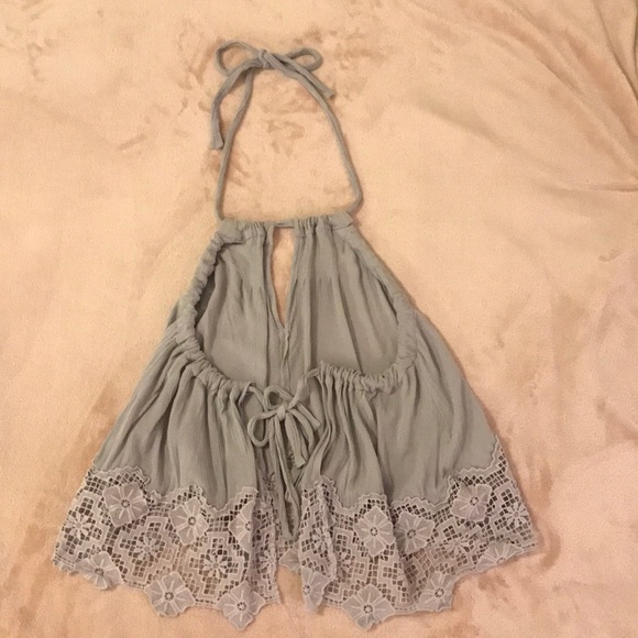 Free People Purple Halter Top - Picture 2 of 5